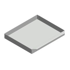Aschekasten aus Stahlblech 317x265x38mm  Thorma Falcun Alicante  Flamado  Schamotte-Shop.de