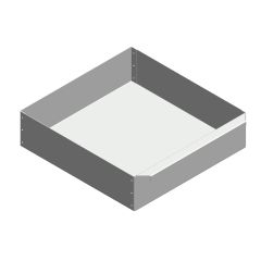 Aschekasten aus Stahlblech 317x325x85mm | Caminos Aetna** | Flamado | Schamotte-Shop.de