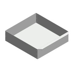 Aschekasten aus Stahlblech 325x340x90mm | Caminos Remus** | Flamado | Schamotte-Shop.de