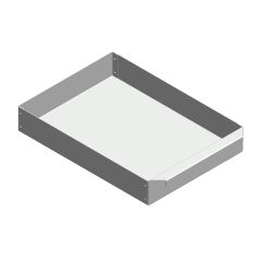 Aschekasten aus Stahlblech 340x247x55mm | Caminos Athos** | Flamado | Schamotte-Shop.de