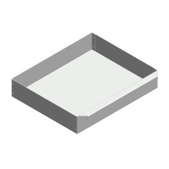 Aschekasten aus Stahlblech 349x285x65mm  Caminos Automat  Flamado  Schamotte-Shop.de