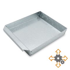 Aschekasten aus Stahlblech auf Maß Schamotte-Shop.de