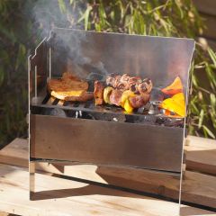 Grillen auf dem BlazeBox BBQ Mini Steckgrill aus Edelstahl von Schamotte-Shop.de