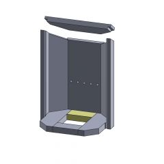 Bodenstein hinten Justus P50-5 A + B** | Feuerraumauskleidung | Schamotte-Shop.de