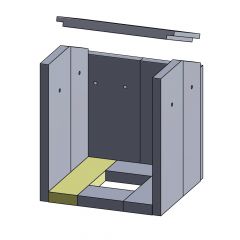 Bodenstein hinten/vorne Justus Asmara** | Feuerraumauskleidung | Schamotte-Shop.de