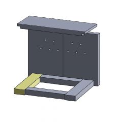 Bodenstein links/rechts 273x60x30mm (Vermiculite) passend für Justus Kolosseo **