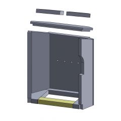 Bodenstein vorne Justus Austin 7B** | Feuerraumauskleidung | Schamotte-Shop.de