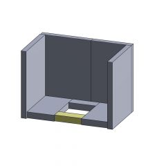 Bodenstein vorne 135x50x30mm (Schamotte) | Justus Viking A** | Schamotte-Shop.de