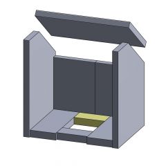 Bodenstein hinten vorne Justus Bavaria B** | Feuerraumauskleidung | Schamotte-Shop.de
