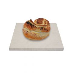 Brotbackstein 40 x 40 x 2 cm Keramik Backstein  lebensmittelecht  PUR Schamotte  Schamotte-Shop.de