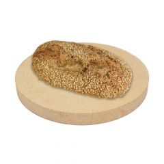 Brotbackstein rund Ø 34 x 4 cm Backstein ✓ lebensmittelecht ✓ PUR Schamotte ✓ Schamotte-Shop.de