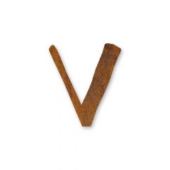 Edelrost Buchstabe V » Schamotte-Shop.de
