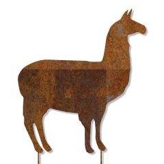 Edelrost Lama mit Stecker » Tierpark Weeze Edition » Schamotte-Shop.de