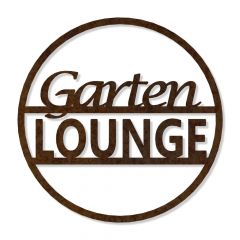 Edelrostschild Gartenlounge Ø 30 cm