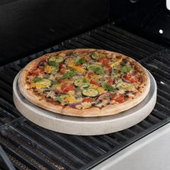 Edelstahlblech Ø 25 cm passend für Weber** Pizzasteine für Grill & BBQ