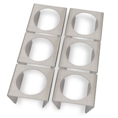 Eierbecher im 6er Set aus Edelstahl Schamotte-Shop.de