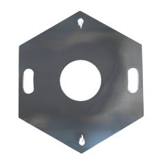 Feuerplatte 6-eckig Grillplatte Grillring für Feuertonne Ø 60 cm » Schamotte-Shop.de