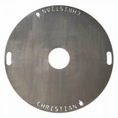 Feuerplatte Grillplatte Grillring für Feuertonnen Ø 105 cm mit Wunschnamen