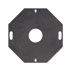 Feuerplatte Grillplatte Grillring für Feuertonne 8-eckig Ø 80 cm Schamotte-Shop.de