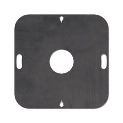 Feuerplatte Grillplatte Grillring für Feuertonne quadratisch 78 x 78 cm Schamotte-Shop.de