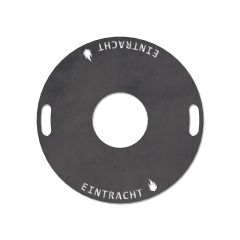 Feuerplatte Grillplatte Grillring Ø 60 cm mit Wunschname Schamotte-Shop.de