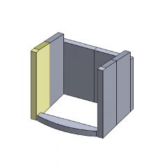 Wandstein | Feuerraumauskleidung | PUR Schamotte | Schamotte-Shop.de