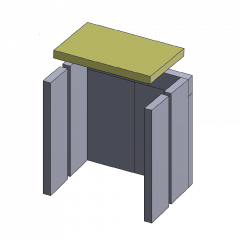 Heizgasumlenkplatte | Feuerraumauskleidung | PUR Schamotte | Schamotte-Shop.de
