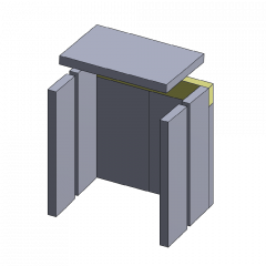 Rückwandstein | Feuerraumauskleidung | PUR Schamotte | Schamotte-Shop.de