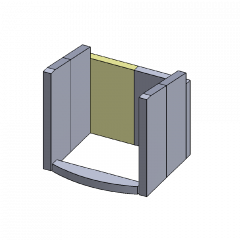 Rückwandstein | Feuerraumauskleidung | PUR Schamotte | Schamotte-Shop.de