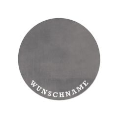Grillplatte aus Stahl mit Wunschnamen Ø 45 cm