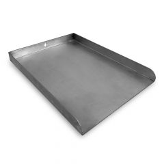 Grillplatte / Plancha aus Edelstahl in der Größe 38 x 30 cm passend für Weber** Grills