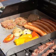 Grillplatte Plancha Edelstahl 48 x 34 cm passend Napoleon** ǀ Grillzubehör ǀ Schamotte-Shop.de