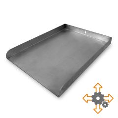 Grillplatte  Planche aus Edelstahl auf Maß Schamotte-Shop.de