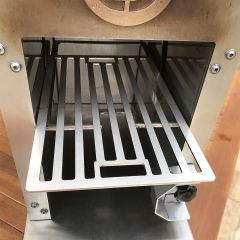 Grillrost B 26,5 x 16 cm passend für Beefer** aus Edelstahl im Grill eingeschoben