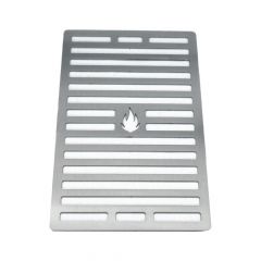 Grillrost aus Edelstahl 26,7x16,2 cm für Beeftec**