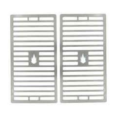 Grillrost 28,5 x 15,5 cm aus Edelstahl 2er Set passend für Asado ** Schamotte-Shop.de