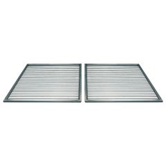 Grillrost aus Edelstahl 102 x 48 cm im 2-er Set, passend für Weber  ** Grills Schamotte-Shop.de