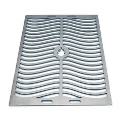 Grillrost Grillgitter 43,0 x 29,5 cm aus Stahl für viele Grills 