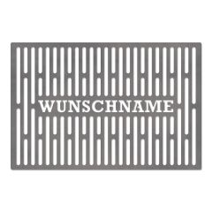 Grillrost aus Stahl mit Wunschnamen 60 x 40 cm Schamotte-Shop.de