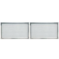 Grillrost im 2-er Set 76 x 29 cm passend für Weber ** Schamotte-Shop.de