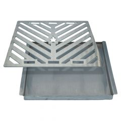 Grillwanne und Grillrost im Set 32,5 x 26,5 cm passend für Beeftec**