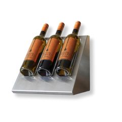 Halter für Weinflaschen 3er aus Edelstahl