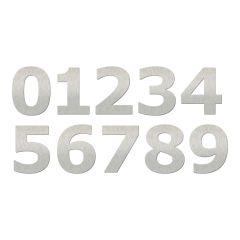 Hausnummer Zahl mit Bolzen aus Edelstahl Schamotte-Shop.de