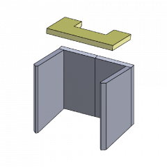 Heizgasumlenkplatte | Feuerraumauskleidung | PUR Schamotte | Schamotte-Shop.de