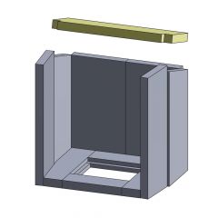 Heizgasumlenkplatte | Feuerraumauskleidung | Hark ** | Schamotte-Shop.de