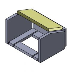 Heizgasumlenkplatte | Feuerraumauskleidung | HWAM | PUR Schamotte | Schamotte-Shop.de