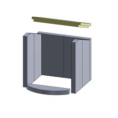 Heizgasumlenkplatte | Feuerraumauskleidung | Hark 40 ** | Schamotte-Shop.de