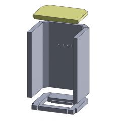 Heizgasumlenkplatte | Wamsler |  Feuerraumauskleidung | PUR Schamotte | Schamotte-Shop.de