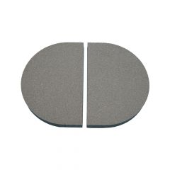 Hitzeschutzplatte halbrund Keramik 27 x 20 cm  passend für Primo**