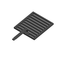 Kaminrost / Ascherost 173x183x8mm passend für Attika Nexo **